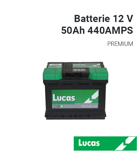 Batterie Lucas 12V 50 Ah 440 Amps