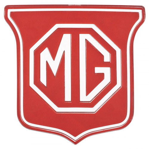 Badge de calandre alu rouge - MG MGB-MG MGB