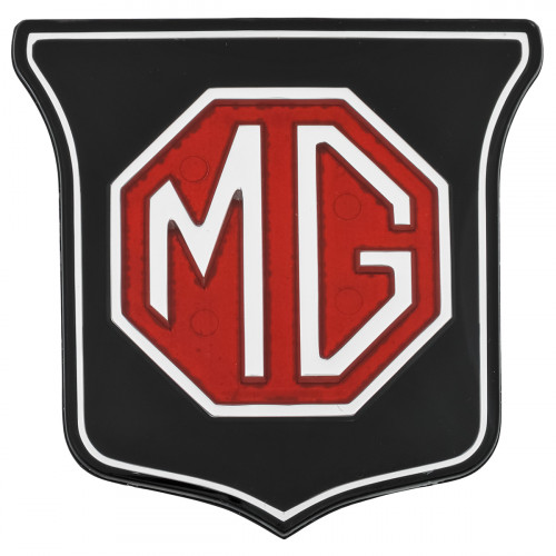 Badge de calandre alu noir - MG MGB-MG MGB