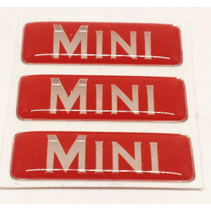 Kit de 3 autocollants '' MINI '' Pour pédale alu-Austin Mini