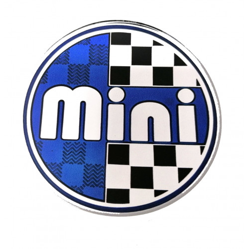 Autocollant badge / centre de roue'' MINI'' 42mm-Austin Mini