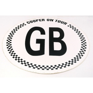 Autocollant ''GB Cooper on tour''-Austin Mini