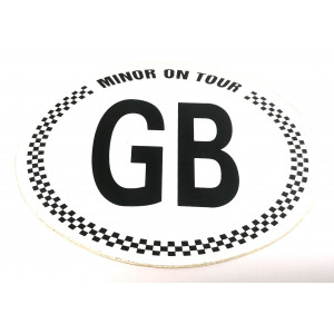 Autocollant ''GB MINOR on tour''-Austin Mini