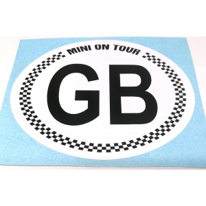 Autocollant ''GB MINI on tour''-Austin Mini