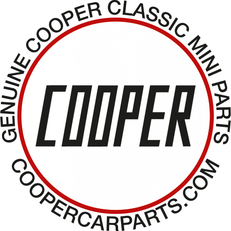 Autocollant Cooper rond 90 mm-Austin Mini