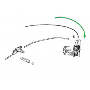 Guide de câble pour moteur essuie glace - MG Midget / Sprite