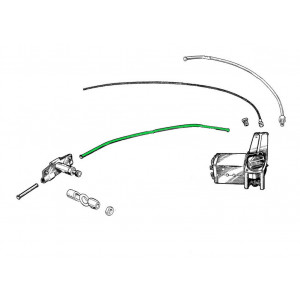 Guide de câble pour moteur essuie glace - MG Midget / Sprite