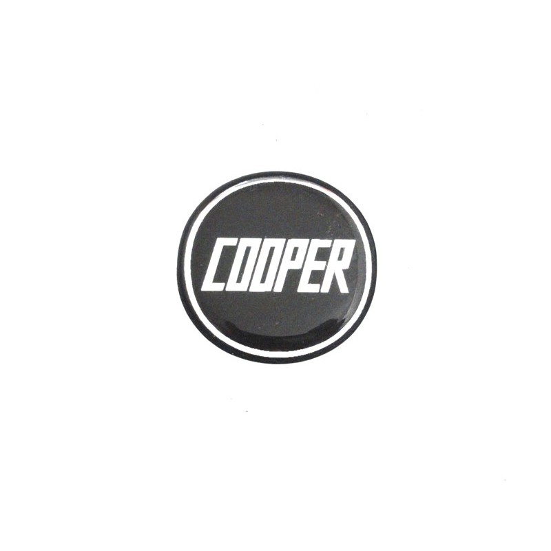 Autocollant Cooper noir (27 mm) - Austin Mini-Austin Mini