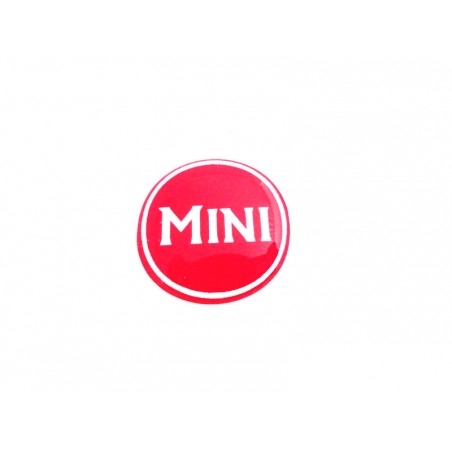 Autocollant Mini rouge (27 mm) - Austin Mini-Austin Mini
