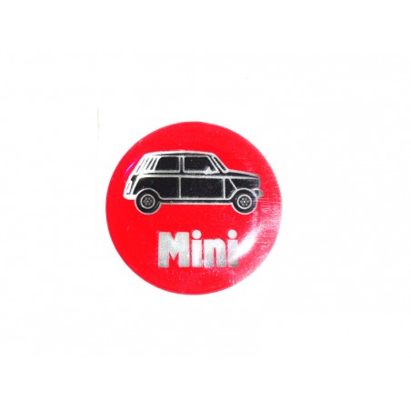 Autocollant Rouge dessin Mini (27 mm) - Austin Miniv-Austin Mini