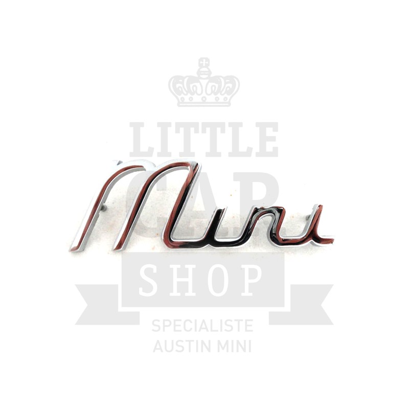 Script de malle ''Mini'' écriture-Austin Mini