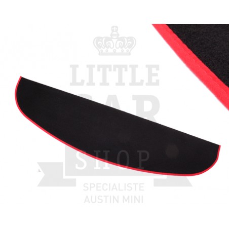 Plage Arrière (noir) liseré rouge - Austin Mini-Austin Mini