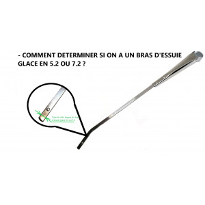 Essuie glace 10'' / 5.2 - Universel - INOX-Voitures anciennes