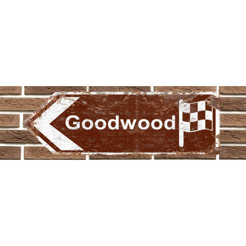 Panneau de signalisation en métal Goodwood Motor Circuit