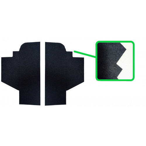 Fond de vide poche (la Paire) moquette noir - Austin Mini