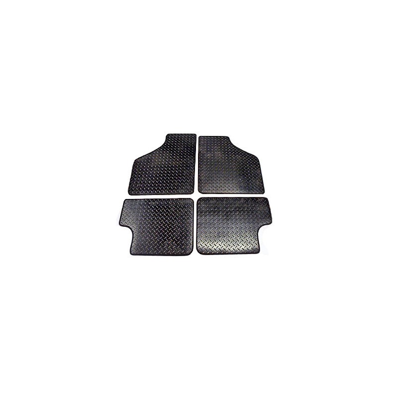 4 tapis de sol (noir) Caoutchouc - Austin Mini-Austin Mini