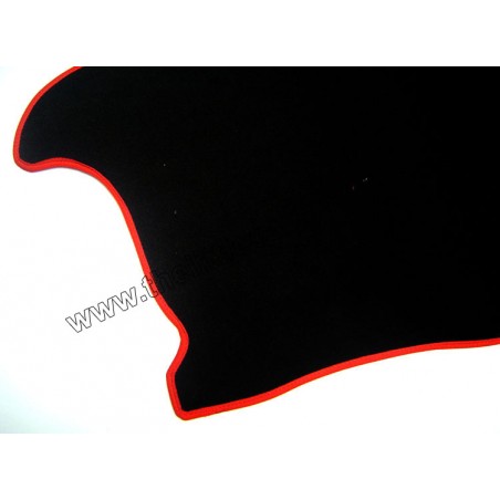 Tapis de coffre (noir) liseré rouge-Austin Mini