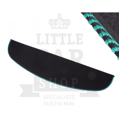 Plage Arrière (noir) liseré noir/vert - Austin Mini-Austin Mini
