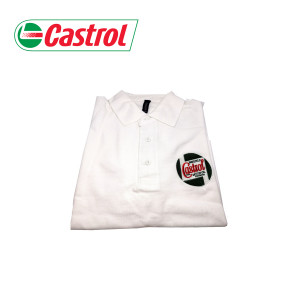 Polo blanc CASTROL (taille L)