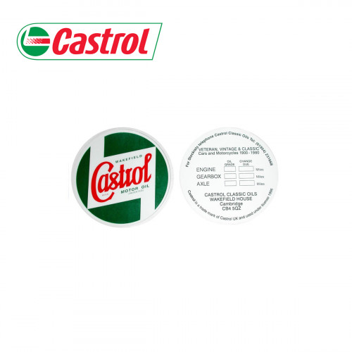 Sticker de vidange Castrol Classic Oil - 76 mm
