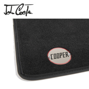 4 tapis de sol Signature John Cooper - Logo Cooper riveté