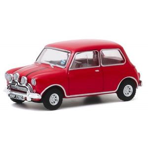 1/64 Austin Mini Cooper S - "L'or se barre" - Rouge voiture ancienne anglaise