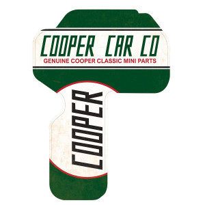 Autocollant plaque de protection allumage Austin Mini - Cooper Car Co voiture ancienne