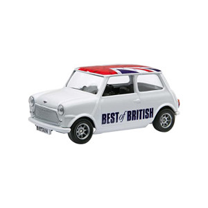 Miniature Austin Mini "Best of British" - Blanc