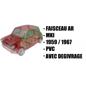 Faisceau électrique MINI de 1959 à 1967 / partie arrière