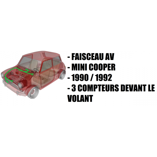 Faisceau électrique mini cooper 1990 / 1992