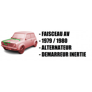Faisceau électrique avant Mini Clubman - 1979 à 1980 (Alternateur)