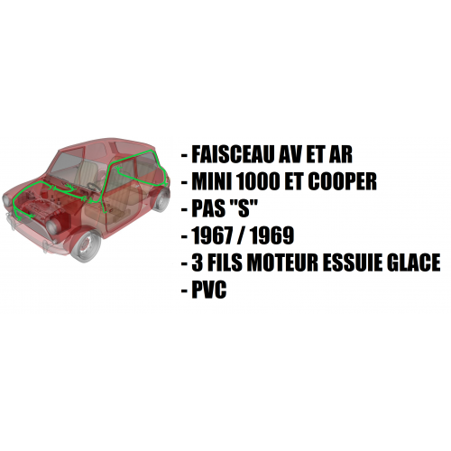 Faisceau électrique pvc 1967 -1969