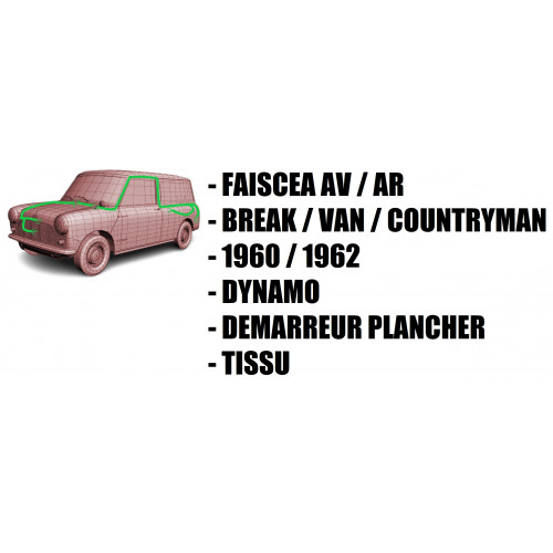 Faisceau Complet - MINI - Countryman / Van / Break de 60/62