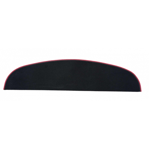 Plage arrière Austin Mini - Noir liseré rouge