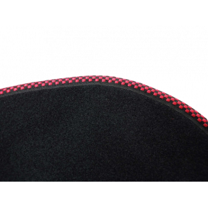 Plage arrière Austin Mini - Noir liseré rouge