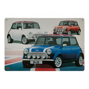 Plaque murale Austin Mini  voiture ancienne anglaise
