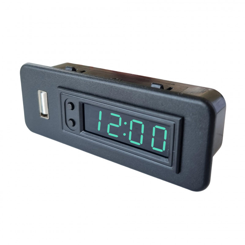 TLCS : Horloge digitale de tableau de bord (Vert) 97367, pièces