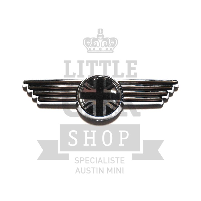 Badge de capot et de malle Union Jack (gris)-Austin Mini