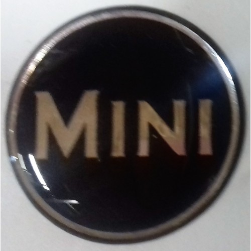 Autocollant Mini noir et gris(27 mm)-Austin Mini
