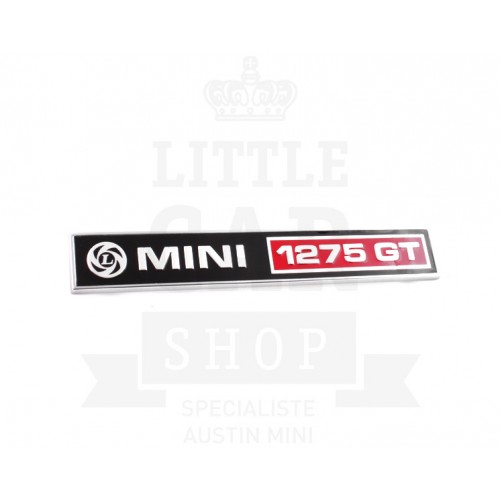 Badge de malle ''Mini 1275 GT''-Austin Mini