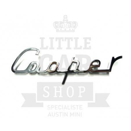 Script de malle ''Cooper'' écriture - Austin Mini-Austin Mini
