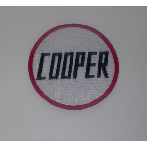 Badge tissu Cooper 80mm-Austin Mini