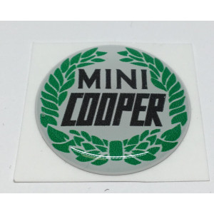 Autocollant Mini cooper noir origine (27 mm)-Austin Mini