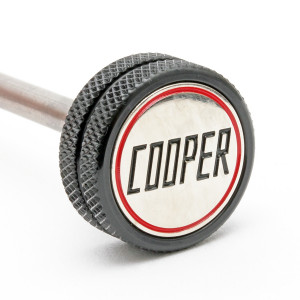 Jauge à niveau d'huile Cooper - moleté noir / rouge-Austin Mini