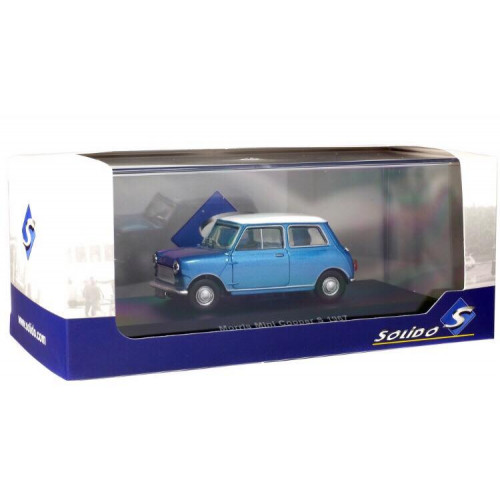 1/43 morris Mini Cooper S 1967 bleue-austin-mini