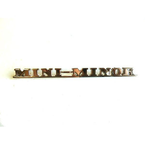 Badge de malle arrière - MINI - ''MINI MINOR''-Austin Mini