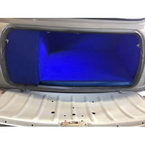 Intérieur de coffre rigide avec bandeau simili - bleu-Austin